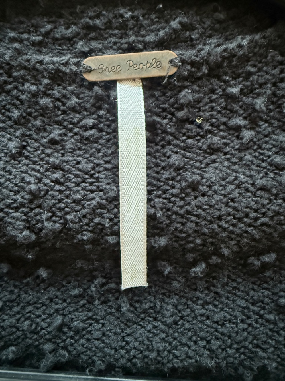 Free People Black Cropped Button-Up Cardigan - Picture 4 of 6